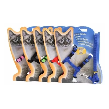 Cat Harness with Bell (Multi-color)